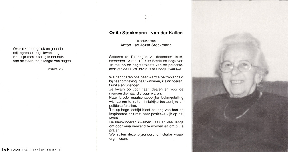 Odile van der Kallen- Anton Leo Jozef Stockmann